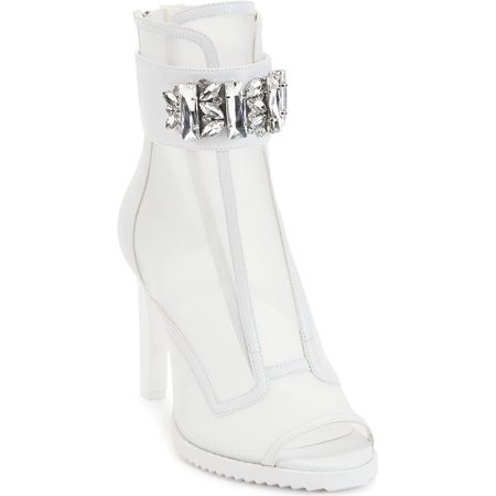 Karl Lagerfeld Paris Womens Bootie Blayze 5 Clear/Bright White | Walmart (US)
