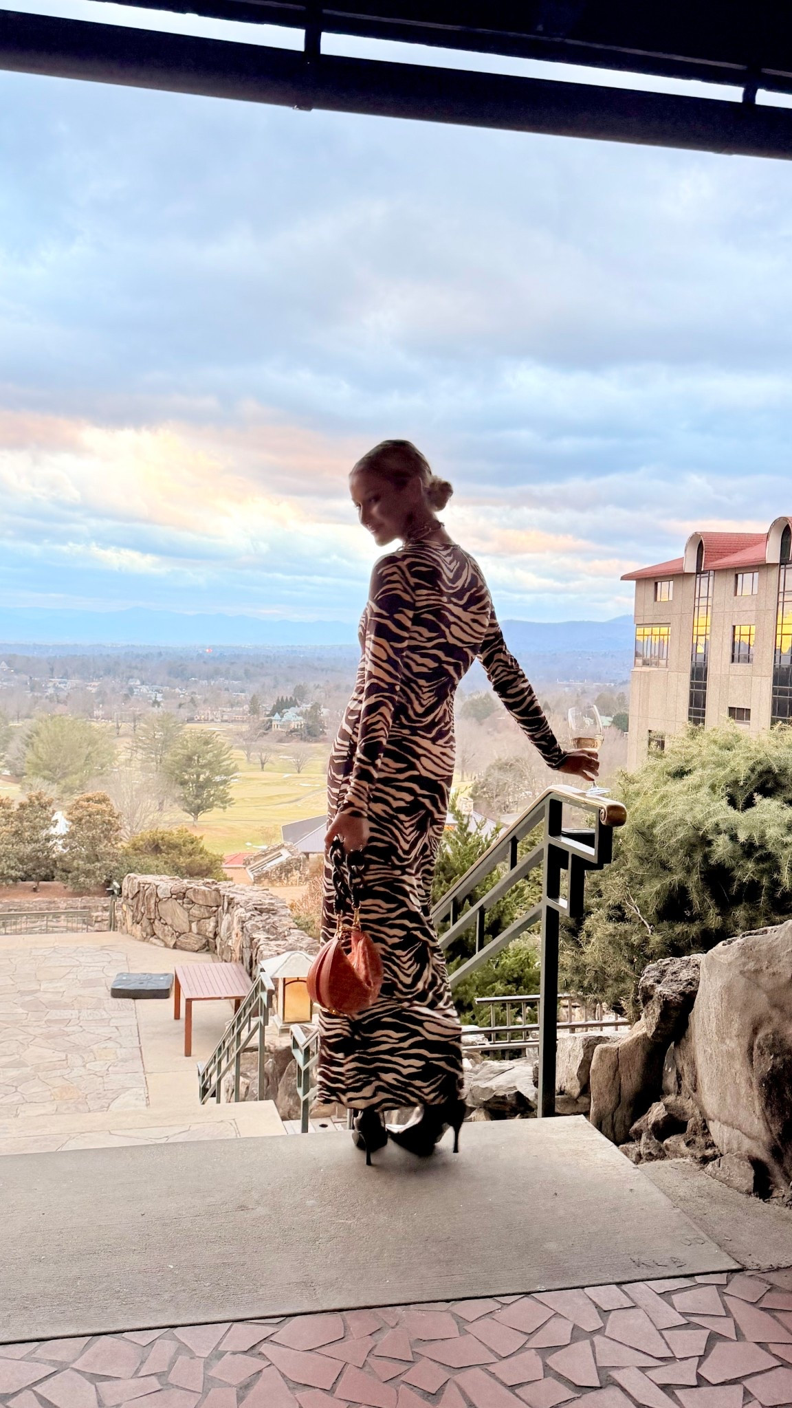 Brown & cream zebra print maxi dress (small) from anthro & reformation 

#LTKSaleAlert #LTKSpringSale #LTKTall