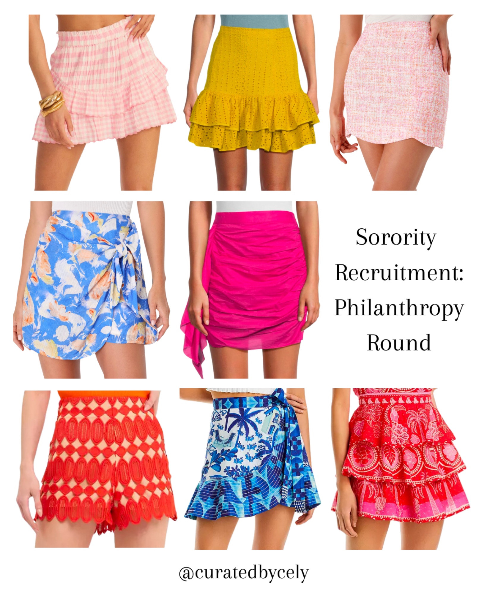 Shae Gingham Ruffle Mini Skirt curated on LTK