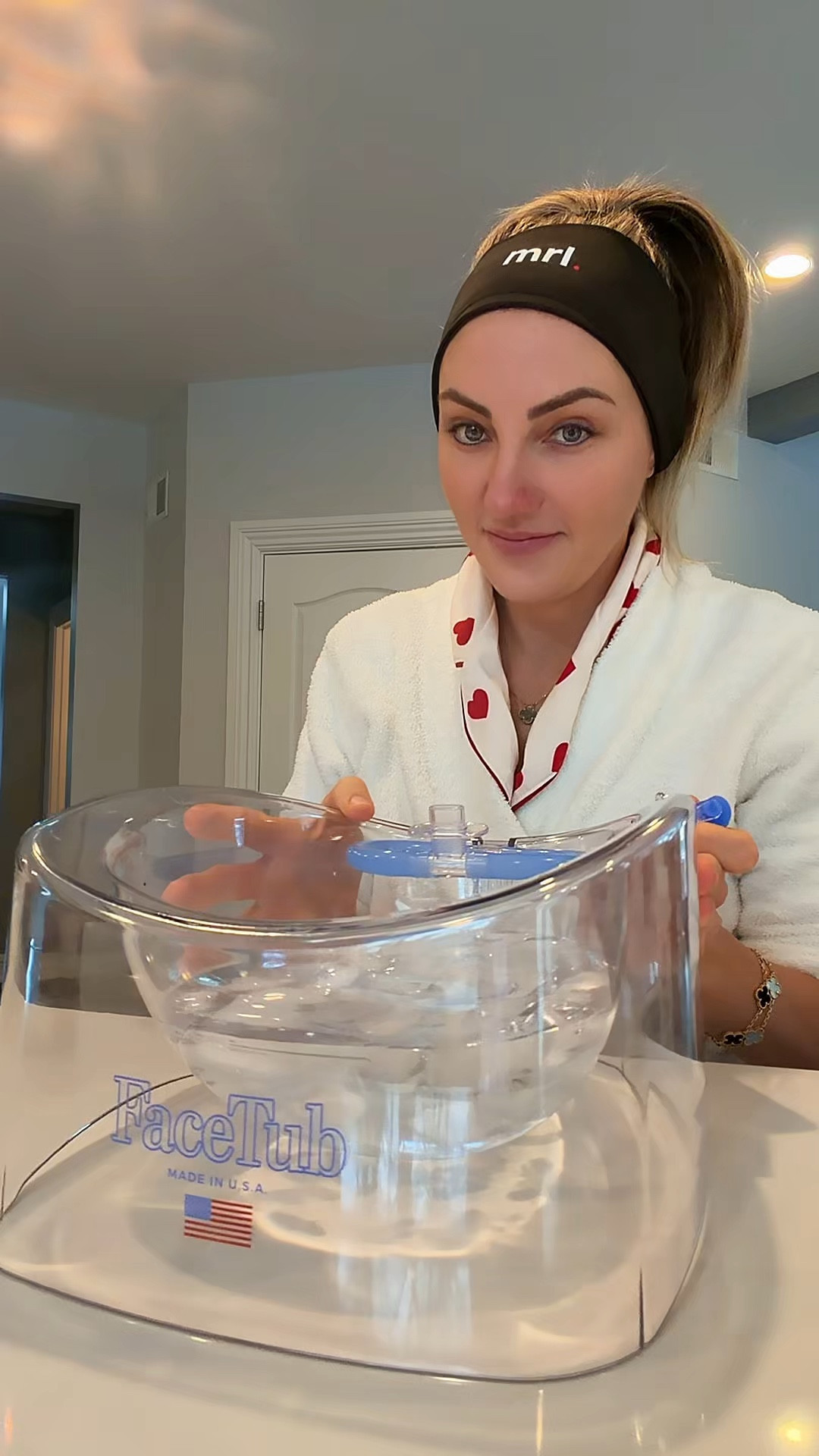 I usually do three dips at 15-20 seconds each, but now that I can actually breathe in this thing, I held for 1 minute and 40 seconds. Wild for me. 

#LTKmomlife #LTKOver40 #LTKBeauty