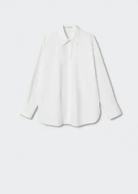 Oversize cotton shirt | MANGO (UK)