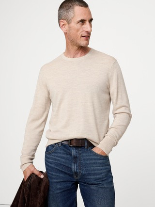 Merino Crew Sweater-Neck Sweater | Banana Republic (US)
