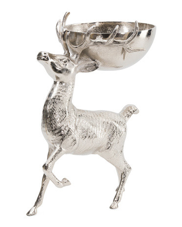 19in Reindeer With Bowl | Pillows & Decor | Marshalls | Marshalls
