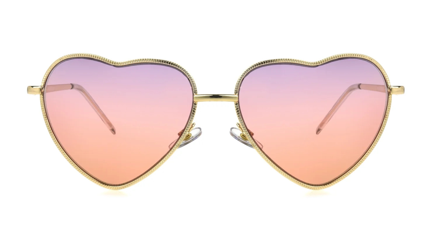 Sunsentials By Foster Grant Women's Heart-Shaped Sunglasses, Gold - Walmart.com | Walmart (US)
