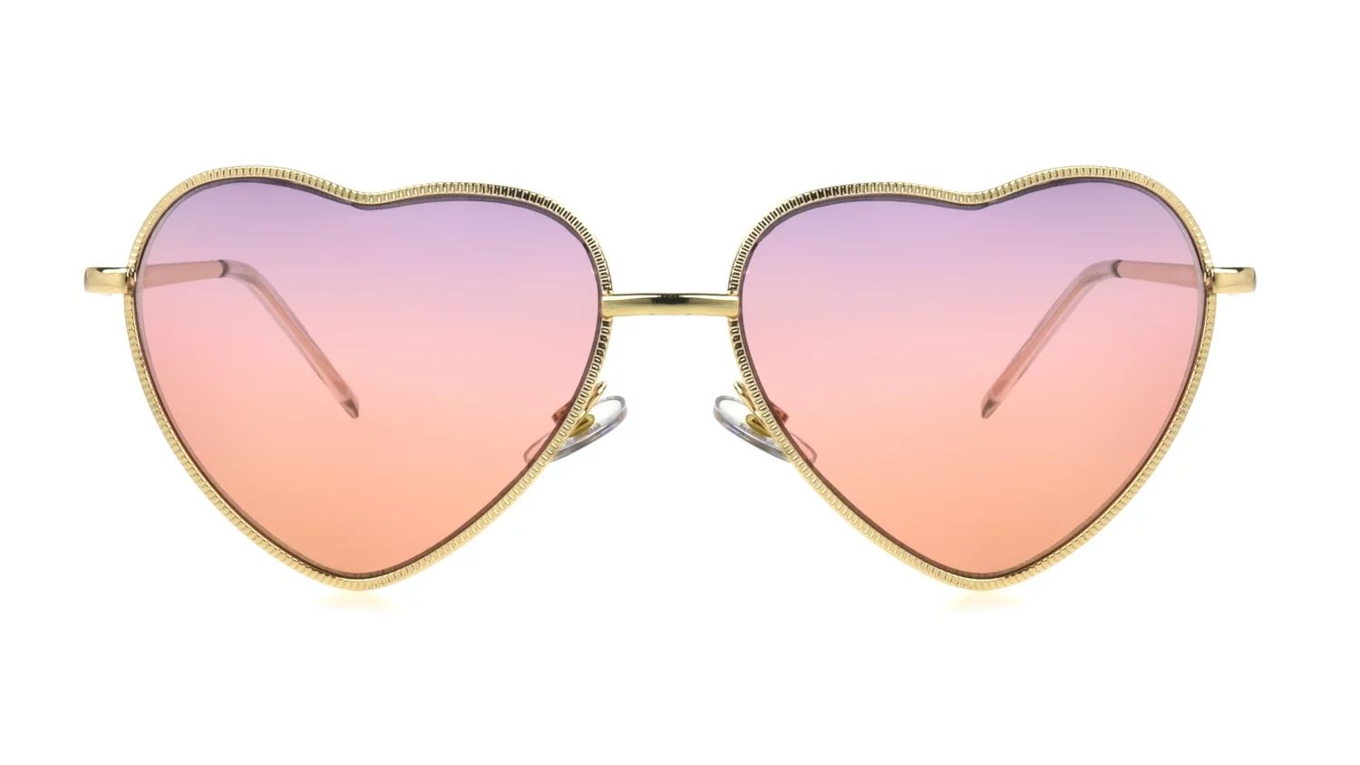 Sunsentials By Foster Grant Women's Heart-Shaped Sunglasses, Gold | Walmart (US)