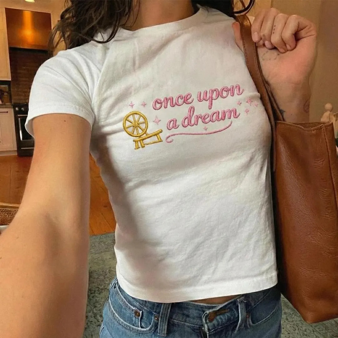 Custom Embroidered Aurora Baby Tee, Once Upon a Dream Disney Princess Shirt, Sleeping Beauty Quot... | Etsy (US)