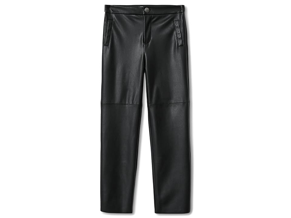 MANGO Kids Janice Faux Leather Pants (Little Kids/Big Kids) (Black) Girl's Clothing | Zappos