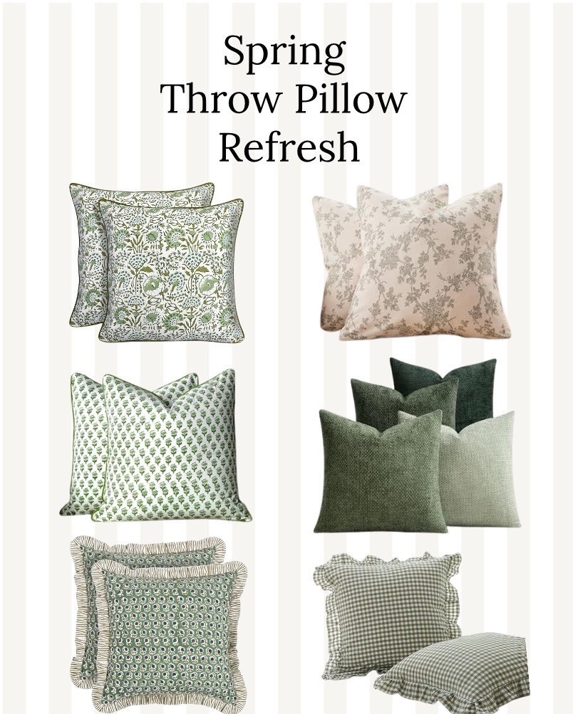 shop stunning green floral throw pillow covers for spring starting at just $7‼️ 🤩

green and white throw pillows are an easy way to make a room instantly feel like springtime! 

Decorative Pillows also make great Mother’s Day Gifts!! Moms love fresh home decor!

💚 FOLLOW @HomesWithChristina on IG & LTK for more affordable home decor finds & decorating tips!

.
.
gifts for her | gifts for mom | mother’s day gift guide | gift ideas for mother’s day | affordable decor | spring throw pillows | floral pillow covers
#springrefresh #greenthrowpillows #floralpillows 

#LTKHome #LTKSeasonal #LTKSaleAlert