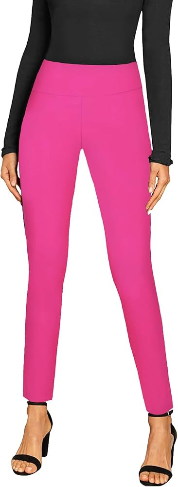 Hybrid Women‘s Super Comfy Ultra Stretch with Full-Elastic Waist Pull On Millennium Twill Pants | Amazon (US)