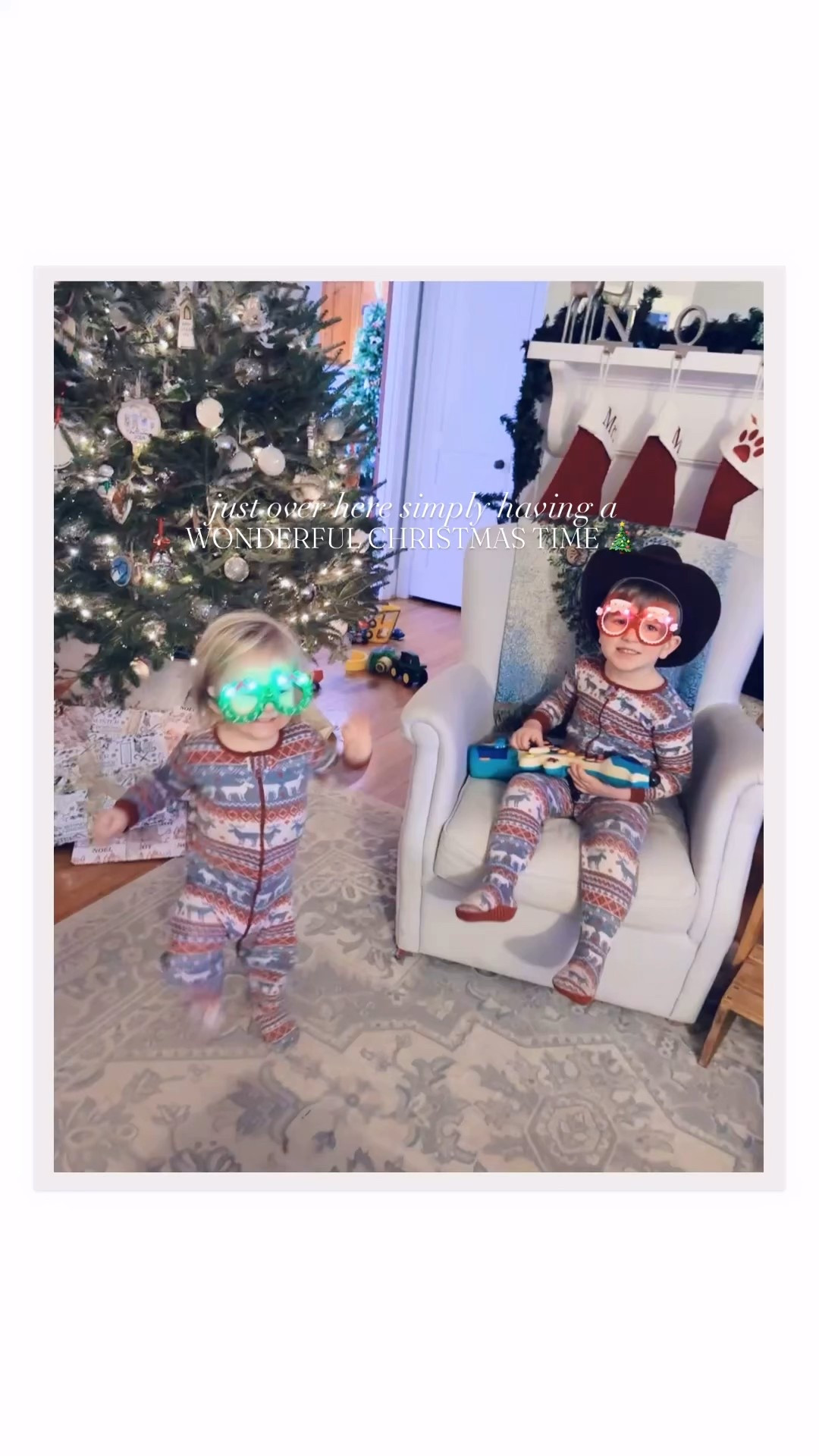 🎶🎸🎵 Simply having a wonderful Christmas time 🎶🎸🎵 with these little Christmas cutie brother besties of ours!!!!  👶🏼🎄🌟🤠❤️🎅🏻🎁🕯️ #myfavoritetimeofyear 

It has been below freezing 🥶❄️ outside and we have had such a cozy lil’ December day around here!! 🥰 So thankful for a warm house 🏡🔥 and these slow days as we await Christmas 🎄- where all of the “holiday to-do’s” 🎁🎀 are done ✔️ and now we can truly just enjoy our sweet little Christmas cottage ❤️ and time with family!! 🫶🏽 My heart is so grateful!! 🥰 #cozyseason #christmascozy 

And ended up having the sweetest little Christmas time 🎄 playdate 🫶🏽 at our house 🏡 with these precious friends of ours!! 🌟 And @briannagracewarren is the cutest human ever 🥹 and look at this precious “Thank Heaven for Little Boys” frame she made for me 🖼️- the most throughtful gift ever that I will cherish forever!! 🎁 I love you so much, Bri!! Such a treasure of a friend you are!! Love raising these sweet babies together!!! 🩵💖 #christmasplaydates 

Merry merry Monday, y’all!! 🫶🏽🎄🎁🌟🕯️ #merrymerry #merrymonday #tistheseason #christmastimewithlittles 

| Motherhood | Stay at Home Mom | Joyful Motherhood | Faith | Baby and Toddler Days | Boy Mama x 2 | SAHM | These are the Days | Full Hands Fuller Hearts | December Memories | Holiday Season with Littles | Christmas with Littles | Christmas Traditions | The Most Wonderful Time of the Year | Christmas Season | Tis the Season | Christmas Joy
 
…

#emilysayswes #judsoncarpentermabry #levirhettmabry #familyoffour #mommyblogger #stayathomemommy #boymamax2 #mommyblogger #sahm #thesearethedays #decembermemories #christmastime #LTKChristmas #LTKHoliday #LTKfamily #LTKBaby #LTKToddler @shop.ltk 

#LTKdayinmylife #LTKHoliday #LTKmomlife