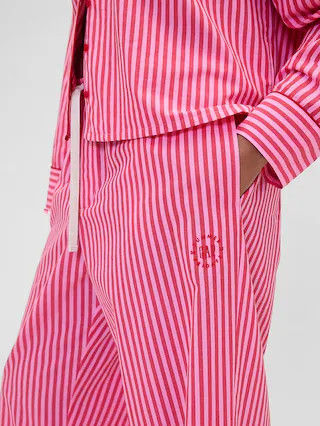 Gap × Summer Fridays Relaxed Poplin Stripe PJ Pants | Gap (US)