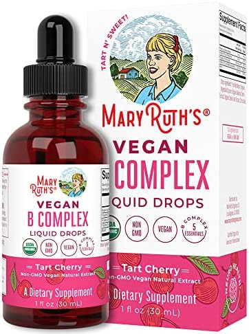 Vegan Vitamin B Complex Liquid by MaryRuth's | Hair Skin Nails Energy | Methyl B12 Folate Biotin ... | Amazon (US)