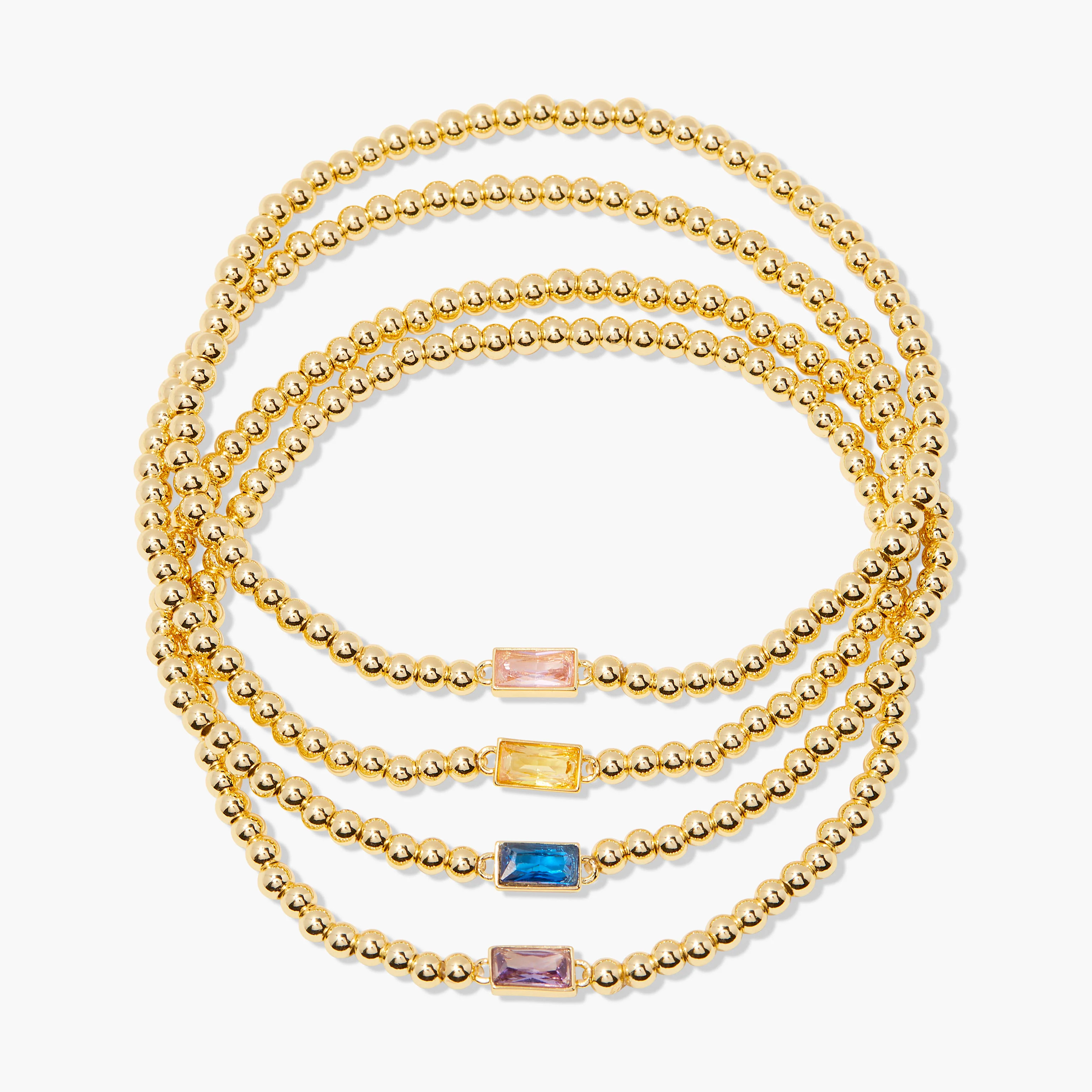 Kylie Four Birthstone Bracelet | Brook and York