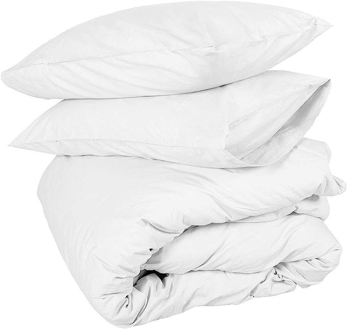 ARlinen Duvet Cover Set King Oversize 120X98 White Comforter Cover Bedding 3 Pieces Duvet Set (1 ... | Amazon (US)