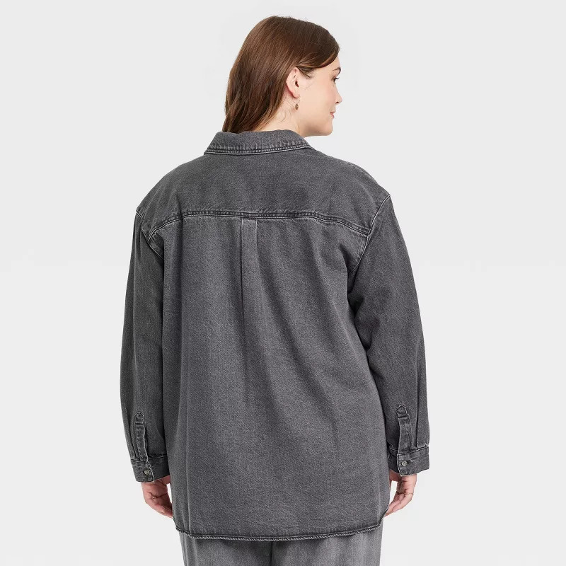 Women's Long Sleeve Oversized Utility Button-Down Shirt - Universal Thread™ | Target
