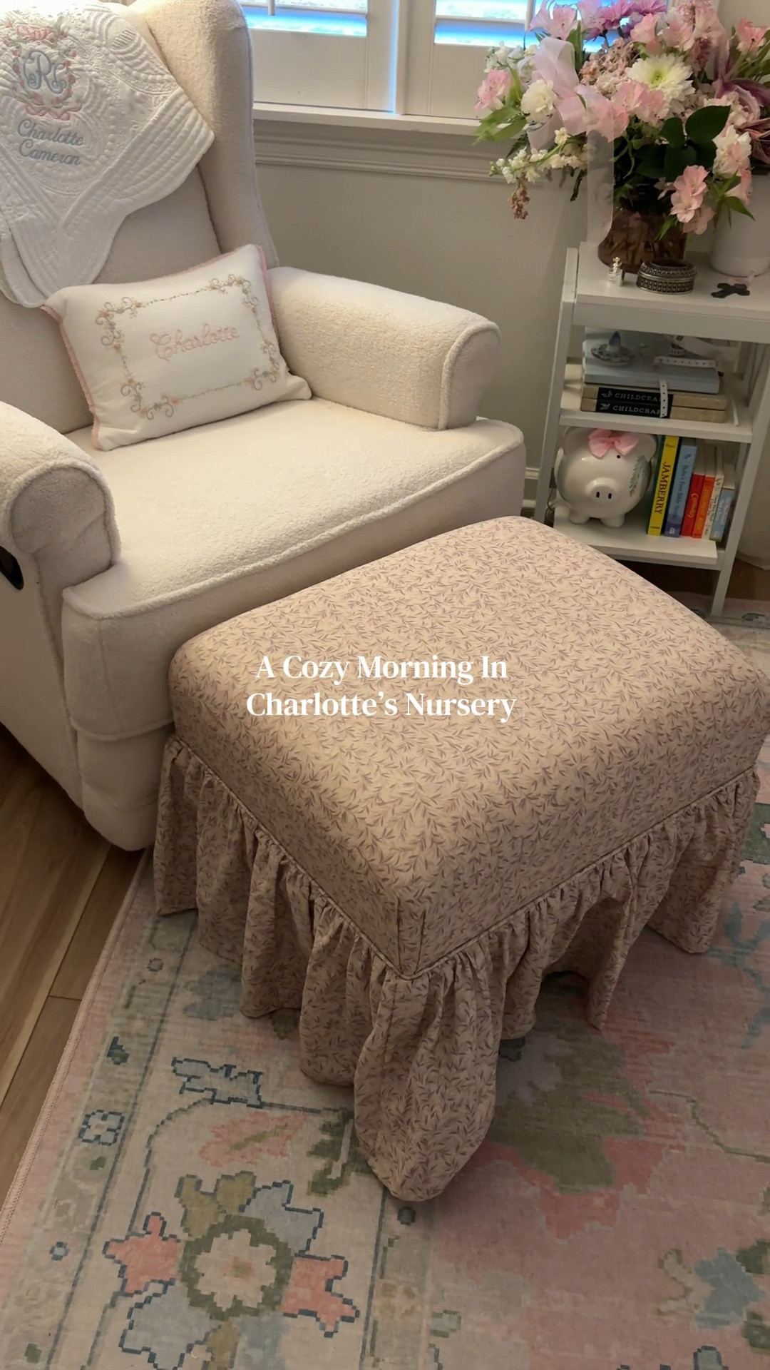 This ottoman with the ruffle skirt from Target was a great addition to baby girls nursery 

#LTKmomlife #LTKBaby #LTKHome