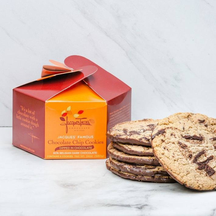 Jacques Torres Baked Cookies, Chocolate Chip Dipped | Williams-Sonoma