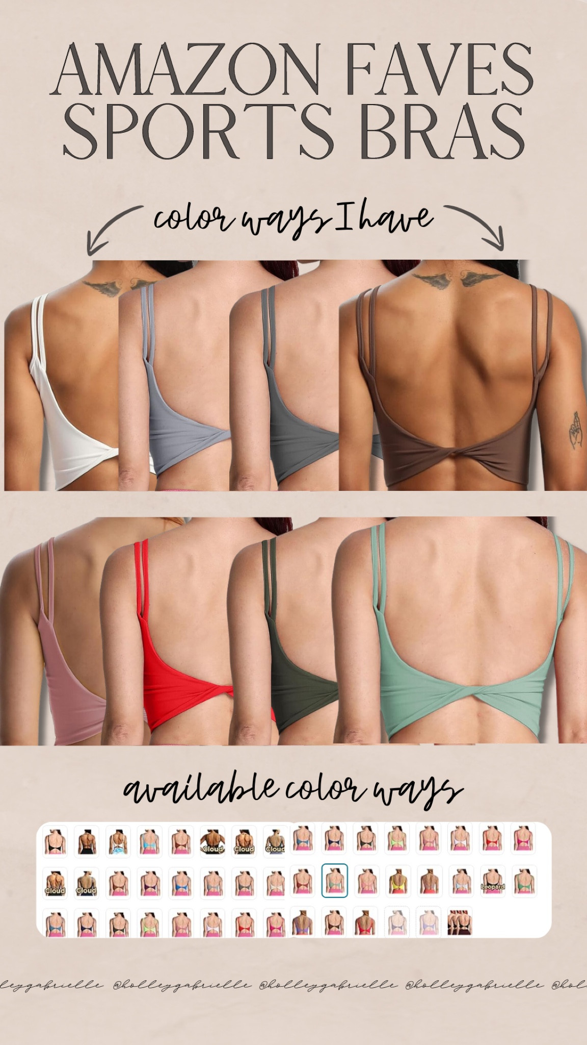 my GO-TO sports bra from Amazon🤌🏼💫  have in tons of colors & fits TTS, S. 

sports bra / workout top / amazon fashion / Amazon find / Amazon under $30 / athleisure / activewear / Holley Gabrielle

#LTKFindsUnder50 #LTKFitness #LTKActive