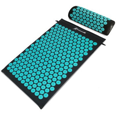 Acupressure Mat and Pillow Set, Black/Aqua | Target