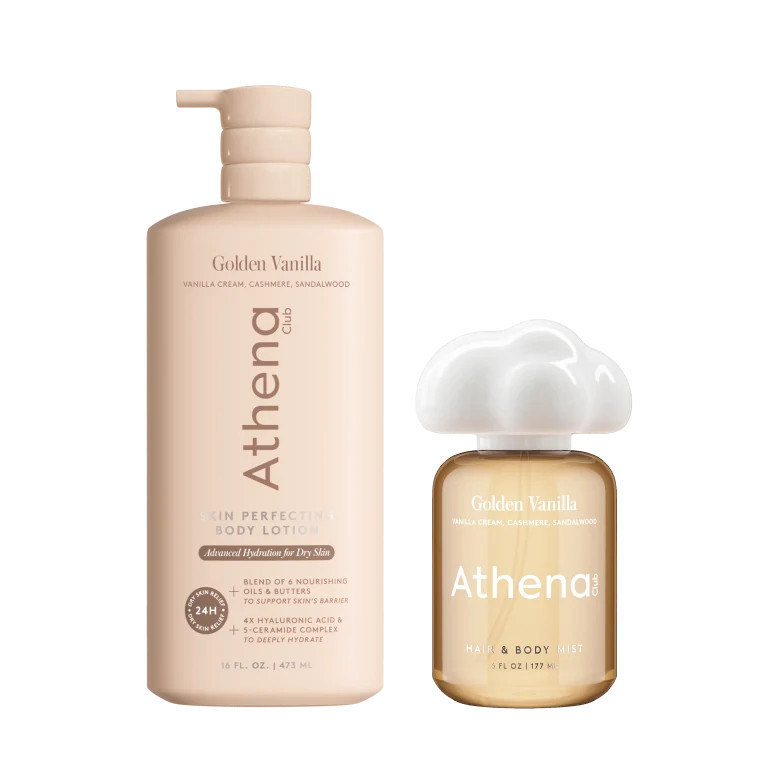 Lotion and Mist Duo Golden Vanilla | Athena Club