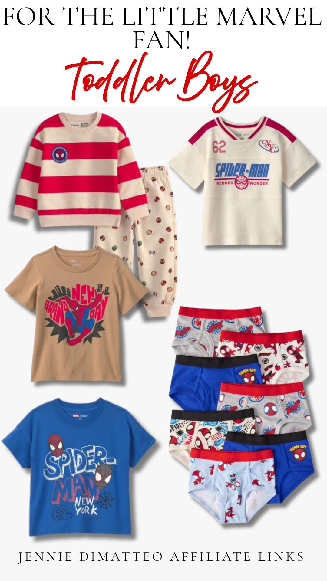 For the little Marvel fan! 🕷️❤️ Spidey everything from everyday tees to cozy sets + even the cutest basics. Perfect for your superhero-obsessed little guy!

#ToddlerBoyStyle #ToddlerBoyFashion #MarvelKids #MarvelStyle #Spiderman #SpidermanKids #SuperheroStyle #BoysFallFashion #ToddlerOutfits #BoysStyle #KidsFashion #LTKKids #LTKFamily #LTKFinds 

 #LTKootd #LTKBaby #LTKKids