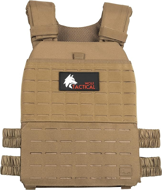 WOLF TACTICAL Adjustable Weighted Vest – WODs, Strength and Endurance Training, Fitness Workout... | Amazon (US)