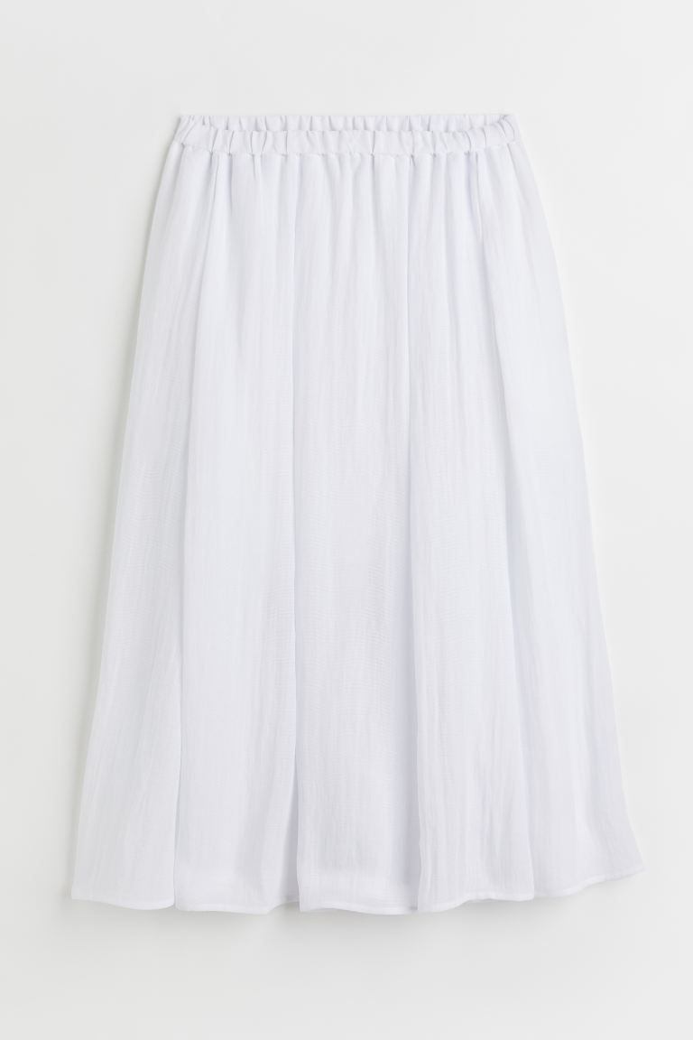 Wide-cut Twill Skirt | H&M (US)
