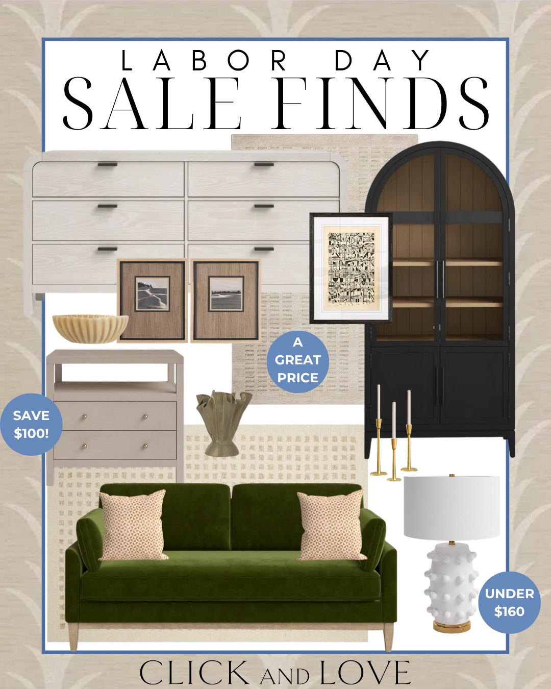 Labor Day home decor and furniture deals!! So many great picks that are on sale! 

nightstand, bedside table, primary bedroom, bedroom furniture, Living room, bedroom, guest room, dining room, entryway, seating area, family room, Modern home decor, traditional home decor, budget friendly home decor, Interior design, shoppable inspiration, curated styling, beautiful spaces, classic home decor, bedroom styling, living room styling, style tip, dining room styling, look for less, designer inspired, sale, sale find, sale alert, vase, pillow covers, pillows, accessories, bookcase decor, velvet sofa, couch, storage cabinet, area rug, rug finds

#LTKHome #LTKSeasonal #LTKSaleAlert
