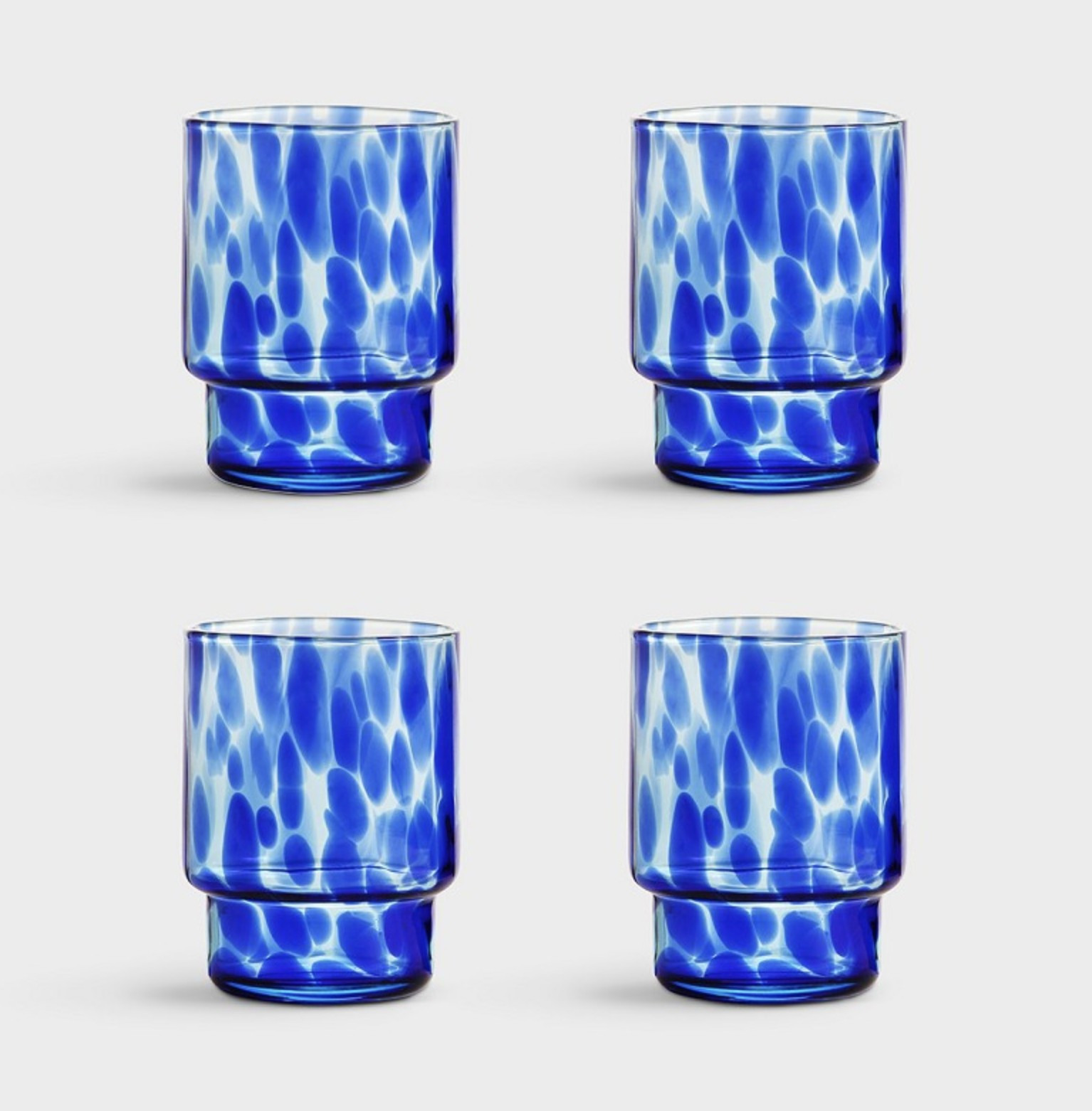 &klevering Blue Tortoise Glass Tumbler - Trouva | Trouva (Global)