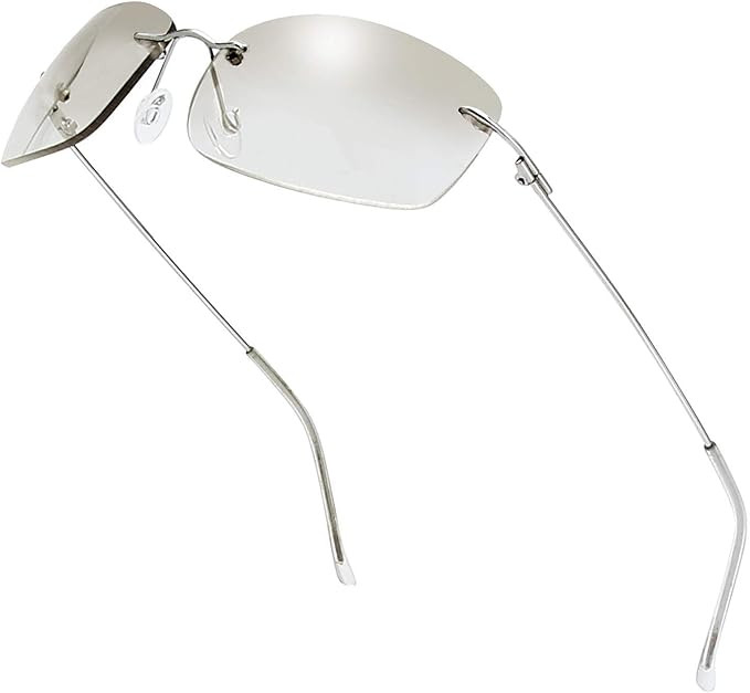 The Fresh Minimalist Small Rectangular Sunglasses Clear Eyewear - Exquisite Packaging | Amazon (US)