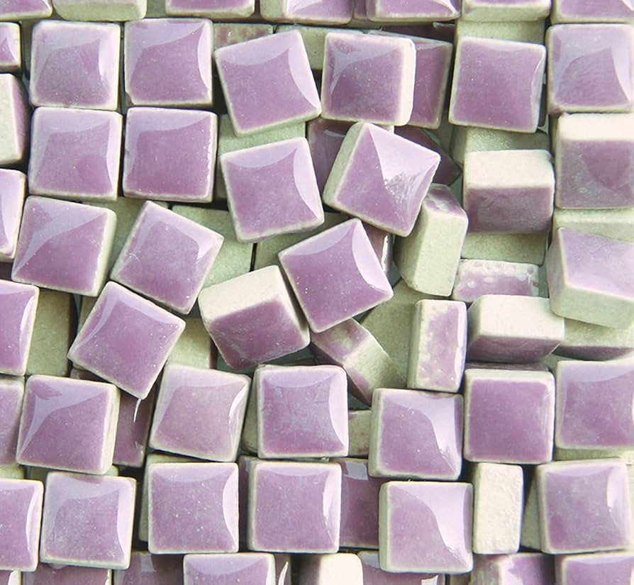 PINUO&KE 200 Pieces / 200 g Square Shapes 1x1 cm Square Ceramic Mosaic Mosaic Tiles for Crafts, C... | Amazon (US)