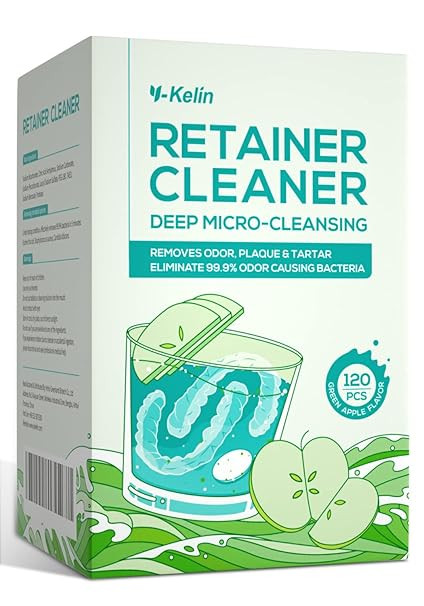 Y-Kelin Retainer and Denture Cleaner 120 Tablets for 4 Months Removes Stains Plaque Odors for Den... | Amazon (US)
