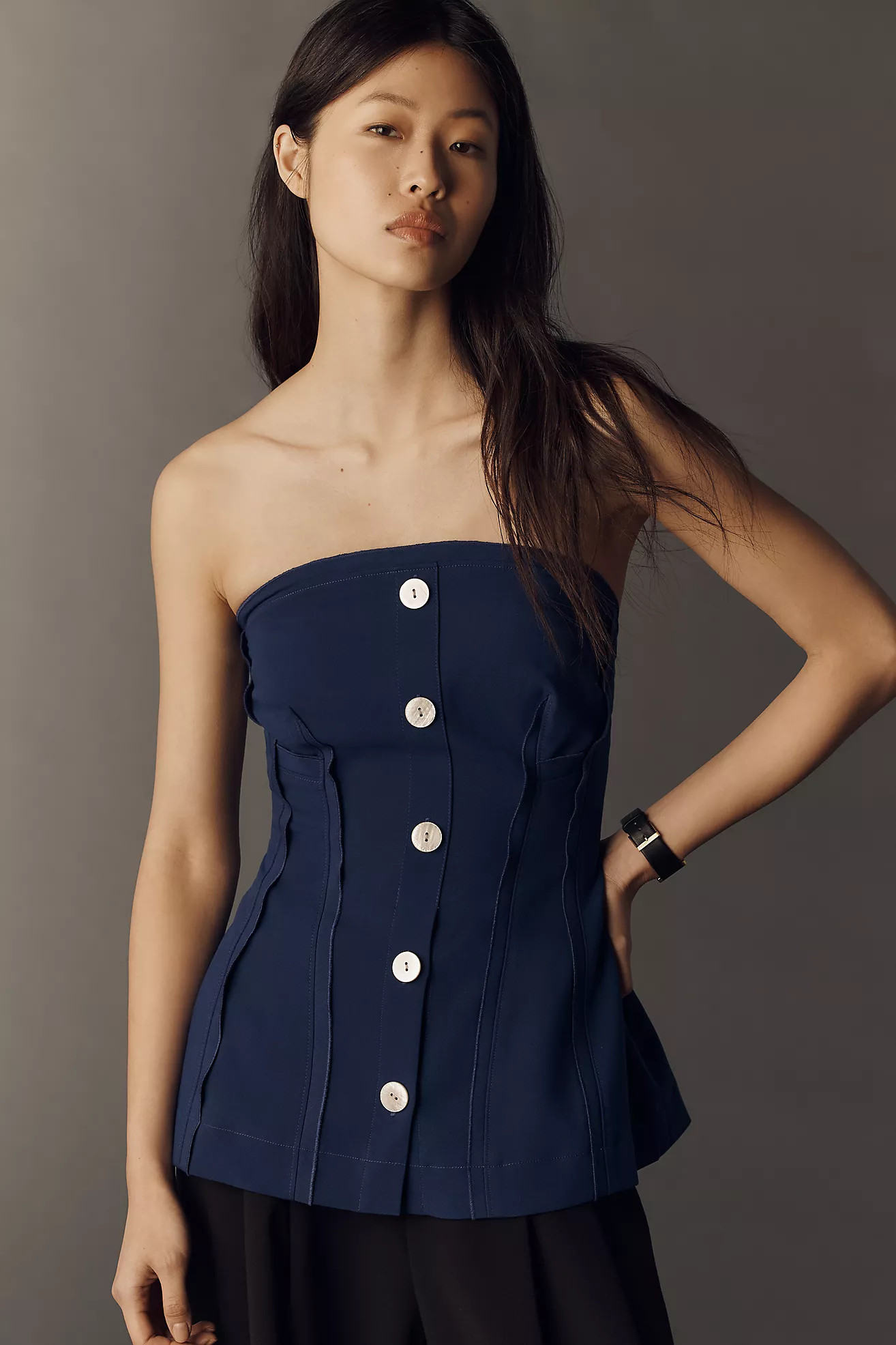Maeve Strapless Structured Vest | Anthropologie (US)