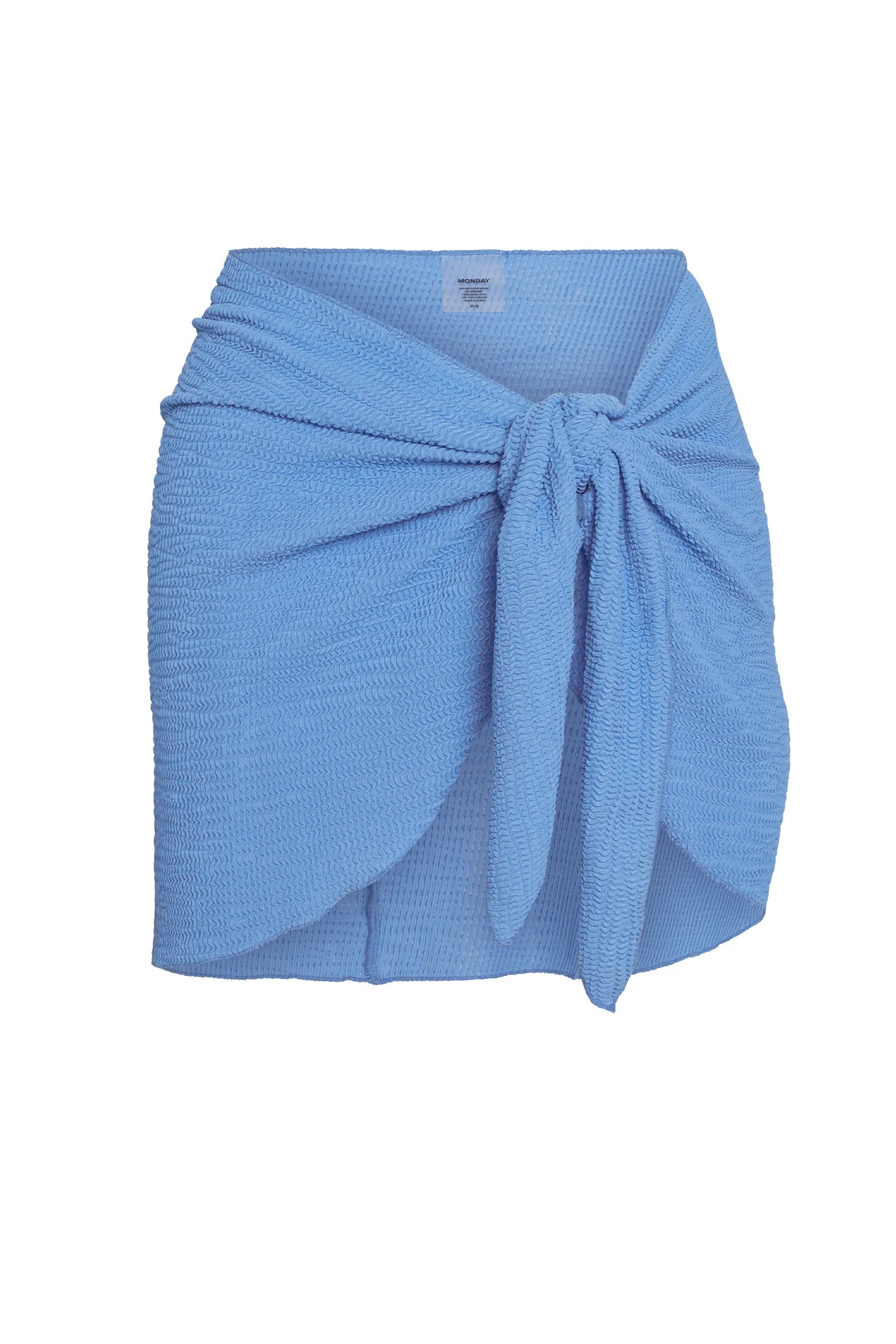 St. Barth's Skirt - Azure Crinkle | Monday Swimwear