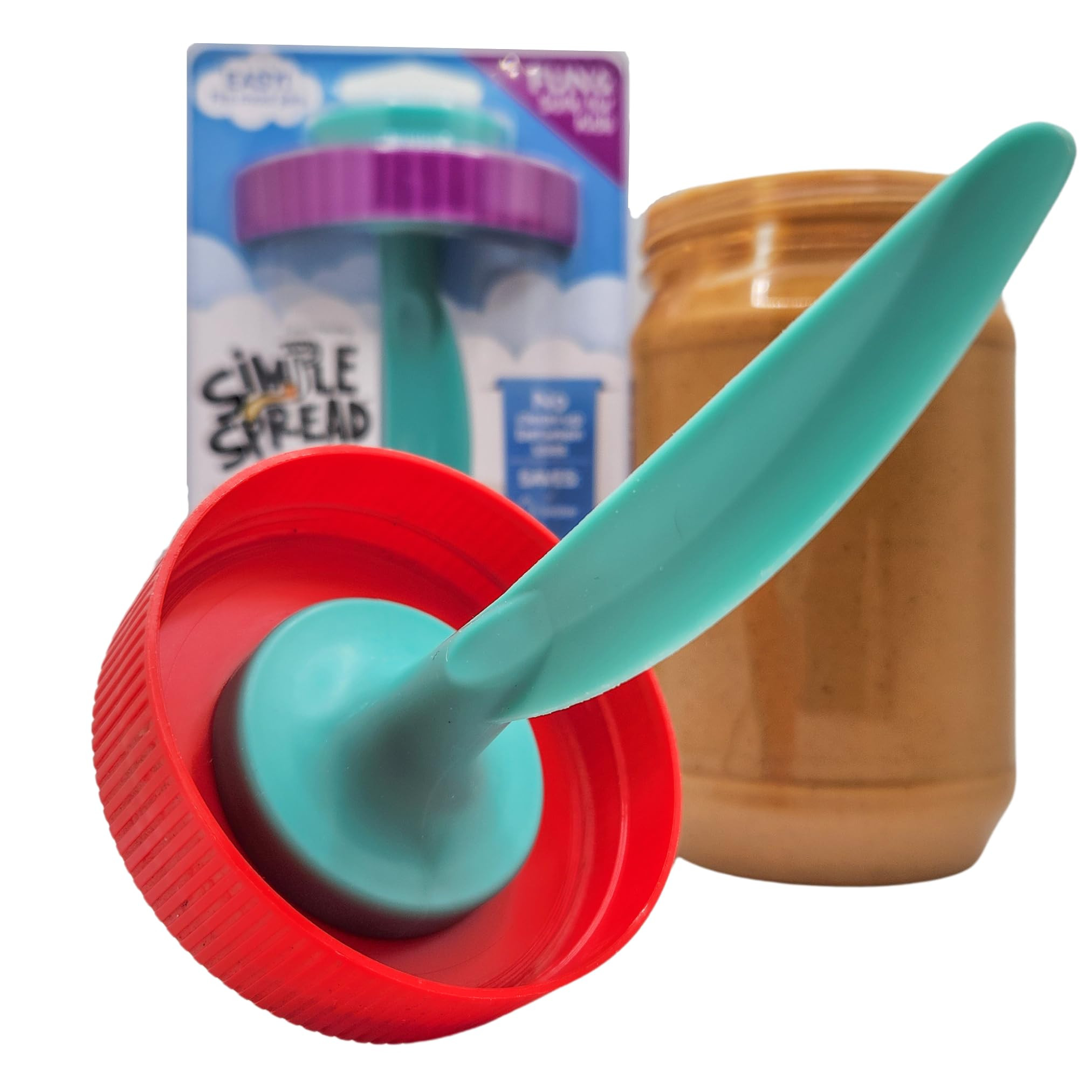 Simple Spread: Universal Lid Mounted Spreader | Easier, Faster Sandwich Making | Portable, Reusable & Dishwasher Safe | Plastic Material | Amazon (US)