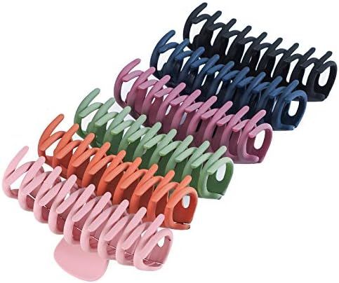 Auseibeely 6 PCS Big Hair Claw Clips - 4.3 Inches Nonslip Matte Large Hair Claw Clips for Women/G... | Amazon (US)