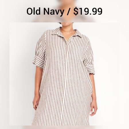 Old Navy Linen-Blend Shirt Dress on sale for $19.99

#LTKstyletip #LTKfindsunder50 #LTKplussize