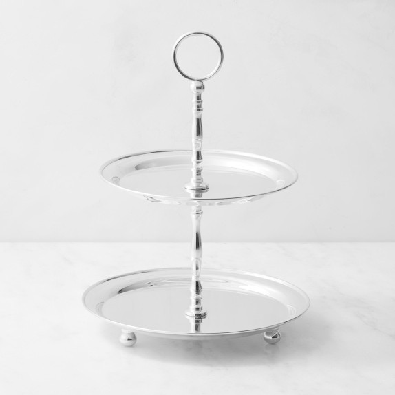 Heirloom Silver 2-Tiered Stand | Williams-Sonoma