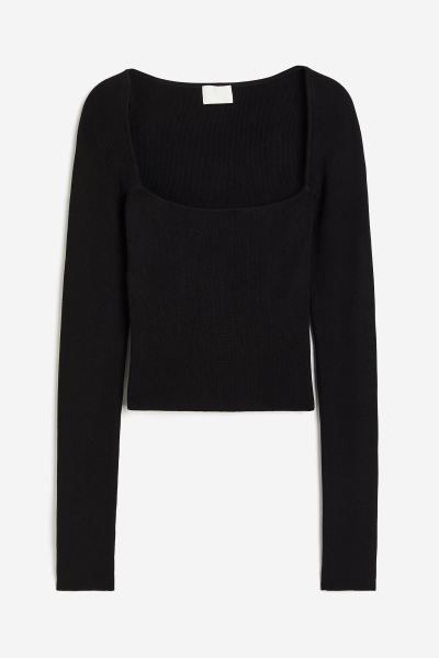 Square-neck cropped top | H&M (UK, MY, IN, SG, PH, TW, HK)