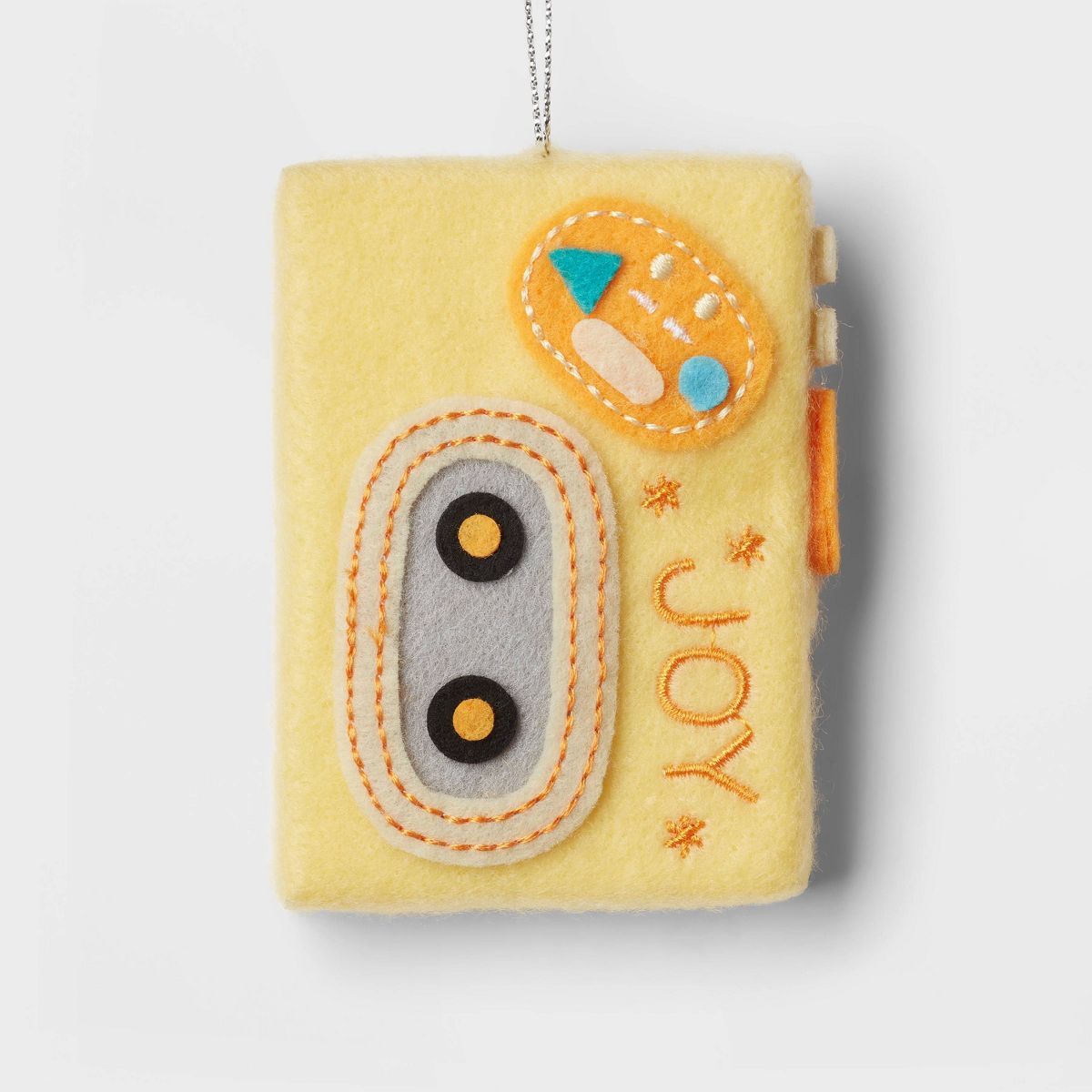 Fabric Portable Cassette Player Christmas Tree Ornament Yellow - Wondershop™ | Target