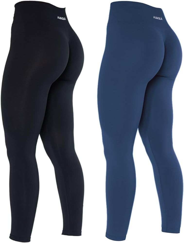 AUROLA Dream Collection Workout Leggings for Women High Waist Seamless Scrunch Athletic Running G... | Amazon (CA)