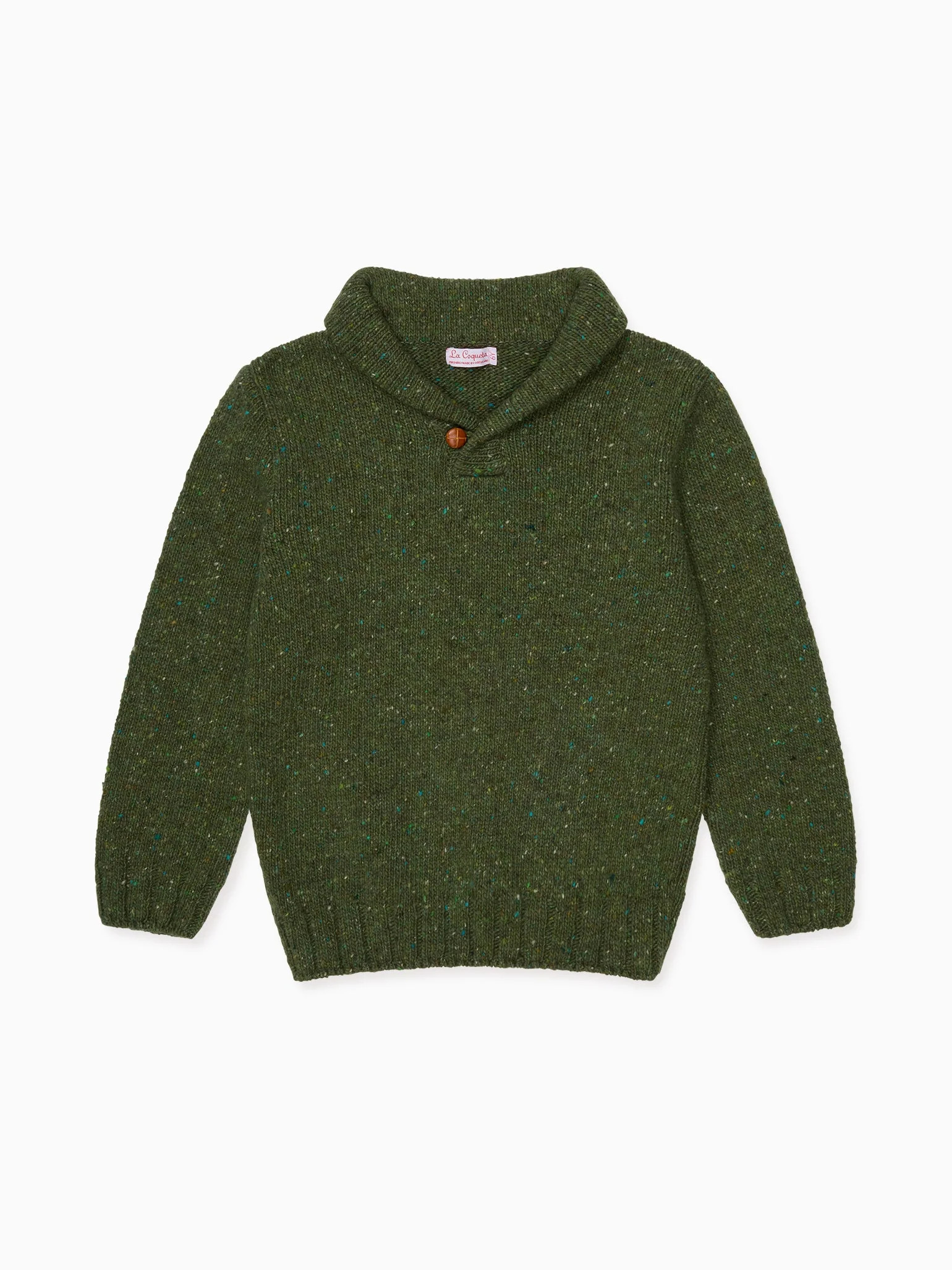 Olive Green Goyo Merino Boy Sweater | La Coqueta (US)