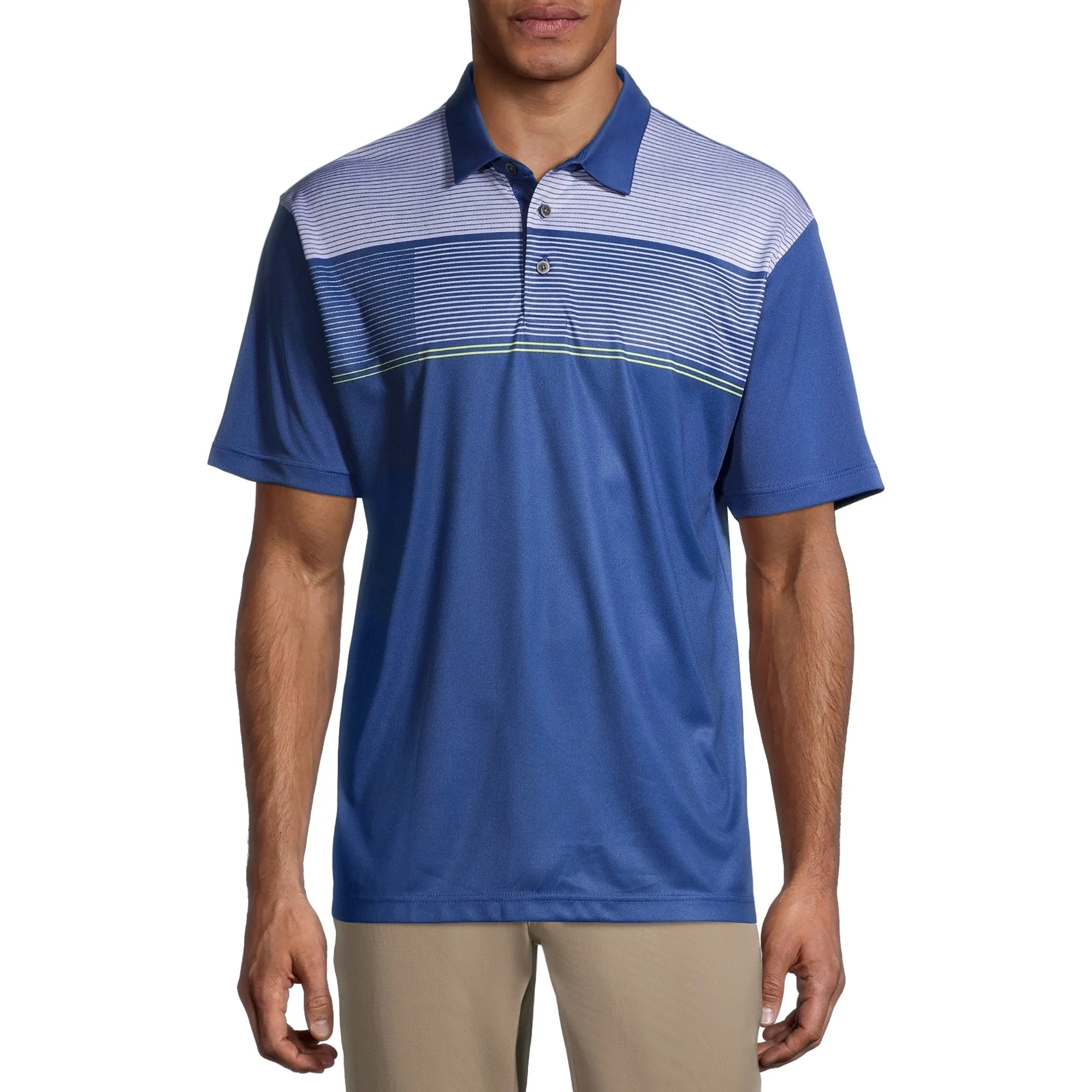 Ben Hogan Men's and Big Men's Performance Chest Print Polo, up to Size 5XL | Walmart (US)