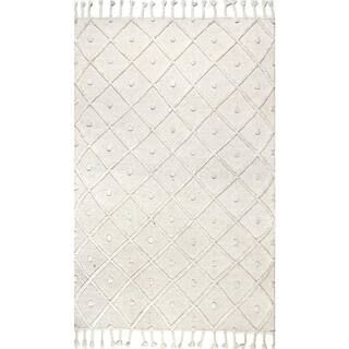 nuLOOM Jinny Trellis Ivory 6 ft. x 9 ft. Area Rug-APPE01A-609 - The Home Depot | The Home Depot