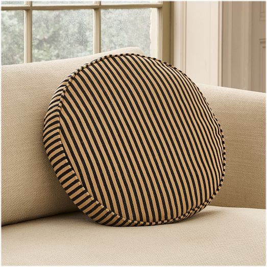 Pierce & Ward Round Stripe Pillow | West Elm (US)