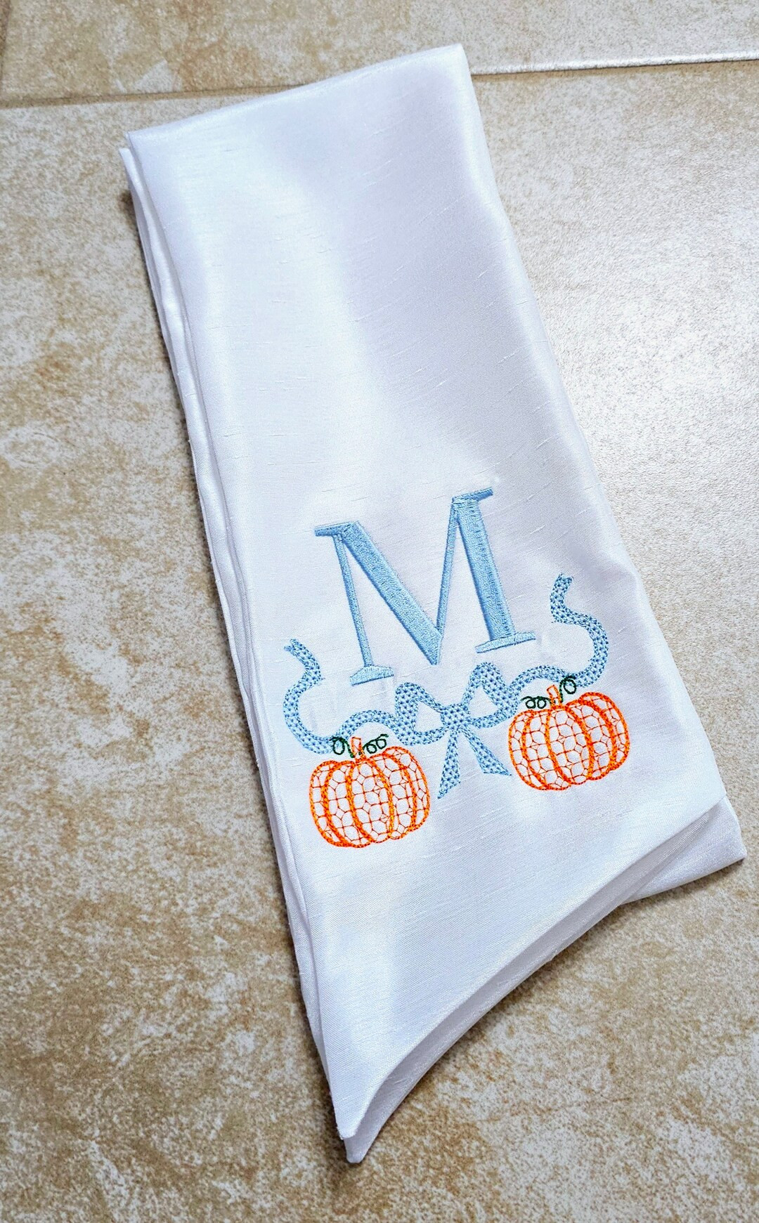 Monogrammed Wreath Sash Front Door Bow Sash Fall Holiday Gift Housewarming Silk Personalized Wrea... | Etsy (US)