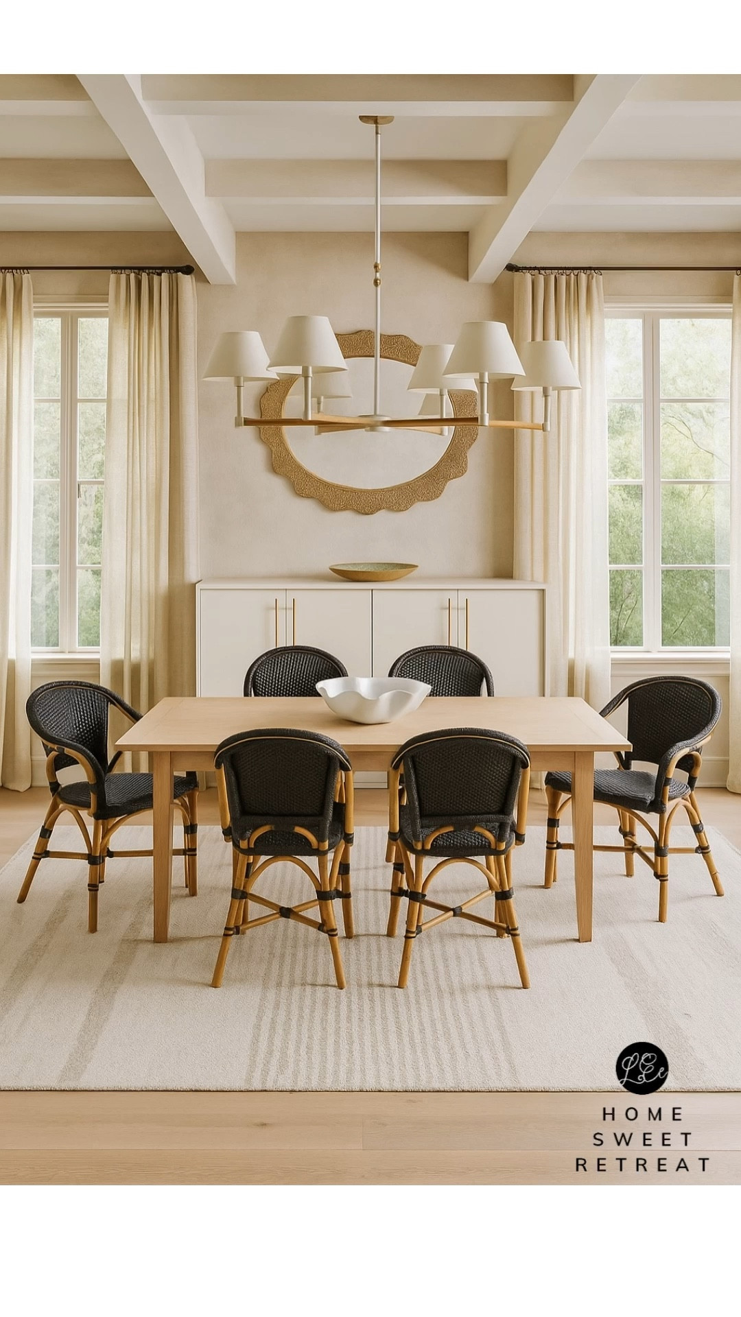 Black and white- but coastal… yes you can. 🖤🤍 
Dining room inspo you can shop

#LTKSeasonal #LTKHome