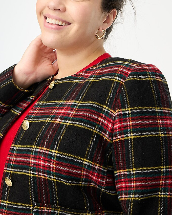 Stewart tartan wool-blend lady jacket | J.Crew Factory