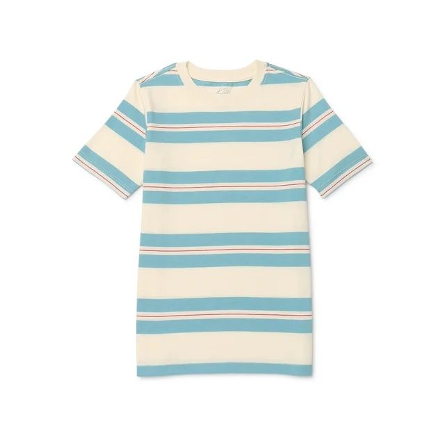 Wonder Nation Boys Stripe Tee with Short Sleeves, Sizes 4-18 | Walmart (US)