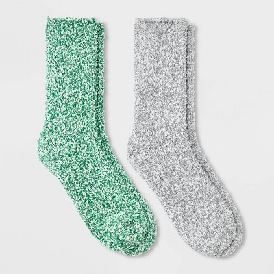 Women's Marled 2pk Cozy Crew Socks - Auden™ 4-10 | Target